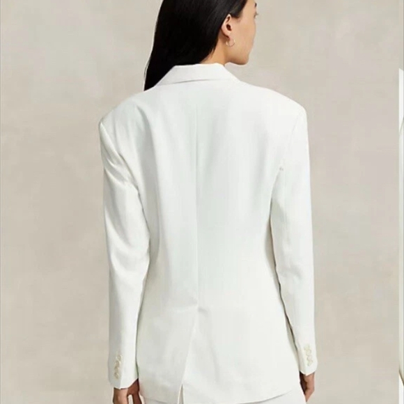 NWT Polo Ralph Lauren Satin Oversized Blazer Size 0 - Picture 3 of 10